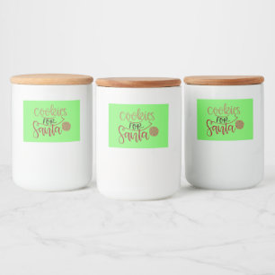 Bocaux Cookies pour Père Noël 1 Entreposage des Étiquette