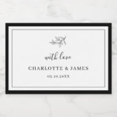 Bocaux Étiquette de bougie pour feuillage frontalier mini (Étiquettes simples)