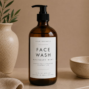 Bocaux Étiquette de branding pour salon de lavage de visa