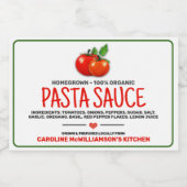 Bocaux Étiquette de conserve de sauce pour pâtes maison (Étiquettes simples)