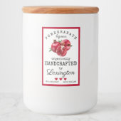 Bocaux Étiquette De Grenade Liqueur Pour Une Petite Boute (Devant)