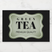 Bocaux Étiquette de pot personnalisé pour feuilles de thé (Étiquettes simples)