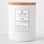 Bocaux Étiquette de revitalisant pour cheveux des commodi (Devant)