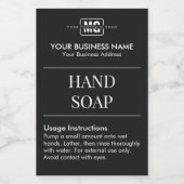 Bocaux Étiquette de savon pour les mains monogrammé pour  (Étiquettes simples)