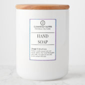 Bocaux Étiquette de savon pour salle de bain des invités  (Devant)