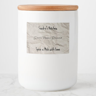 Bocaux Étiquette d'épices pour papier Vintage Jar