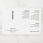 Bocaux Étiquette étanche pour flacon compte-gouttes moder (Étiquettes simples)