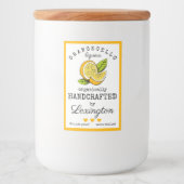 Bocaux Étiquette Liqueur Orangecello Pour Une Petite Bout (Devant)