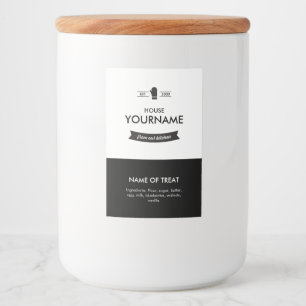Bocaux Étiquette minimal pour les produits de boulangerie