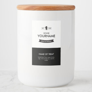 Bocaux Étiquette minimal pour les produits de boulangerie