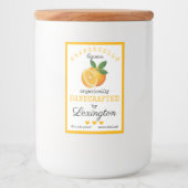 Bocaux Étiquette Orangecello Pour Petites Bouteilles | (Devant)