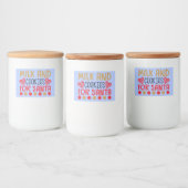 Bocaux Lait et biscuits pour Étiquette de conteneur Père (Bouteilles)