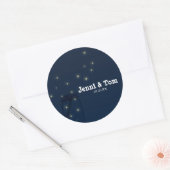 Bocaux Mason Lucioles Mariage Rustique Autocollant (Enveloppe)
