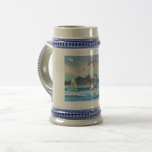 Boccale di birra herdenkingsscudetto Napoli Bierpul