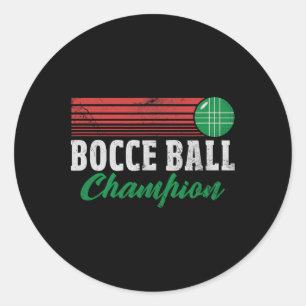 Bocce-bal kampioen Italiaanse Bocci-speler kampioe Ronde Sticker