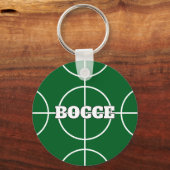 Bocce-bal sleutelhanger met aangepaste tekst (Voorkant)
