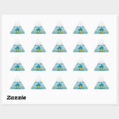 Bocce Ball Chick #7 Driehoek Sticker (Vel)