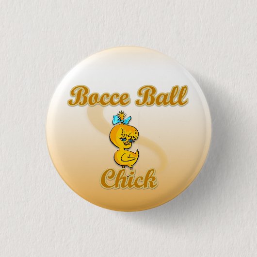 Bocce Ball Chick Ronde Button 3,2 Cm (Voorkant)