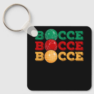 Bocce Ball Game Enthousiast Lawn Bowling Boule Boc Sleutelhanger