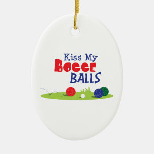Bocce Ball Game Keramisch Ornament