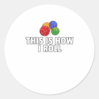 Bocce Ball Gift Italy Bowling Bocci Pyer TShirt Ronde Sticker