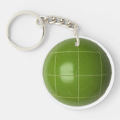 Bocce Ball ID Bag LABEL Gepersonaliseerde tekst Sl Sleutelhanger (Voorkant)