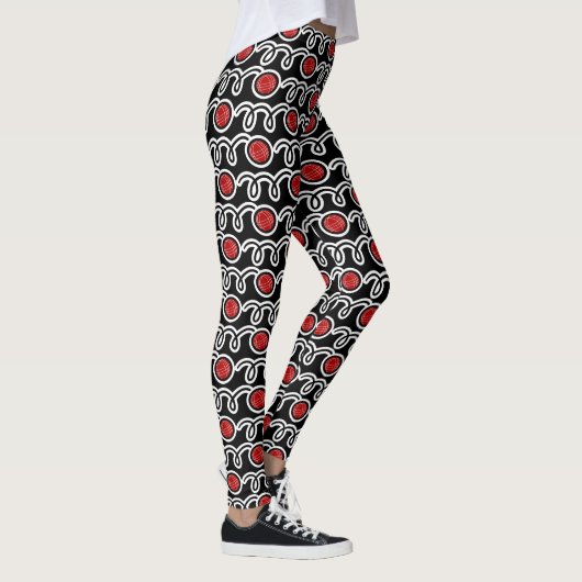 Bocce ball motif imprimer leggings (Droite)