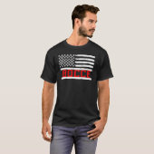 Bocce Ball Player USA Flag Patriotic T-shirt (Voorkant volledig)