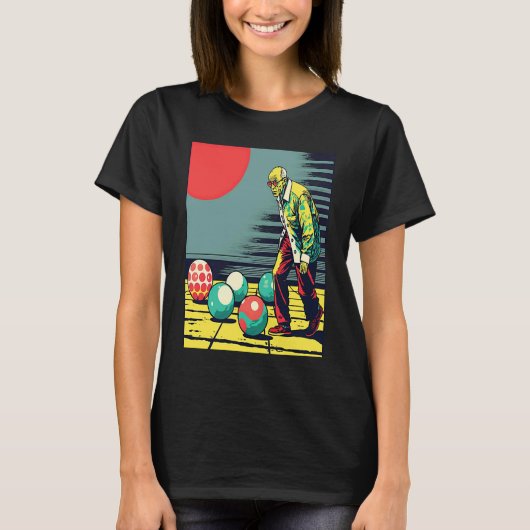 Bocce Ball Retirement Appreciation Pop Bocce Ball T-shirt (Voorkant)