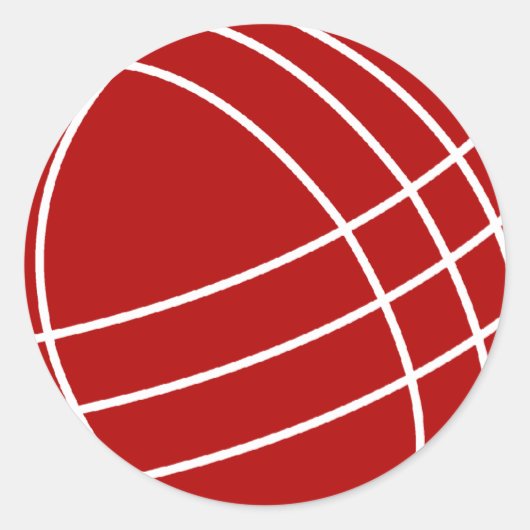 Bocce ball ronde sticker (Voorkant)