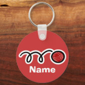Bocce ball sleutelhanger met gepersonaliseerde naa (Voorkant)
