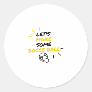 Bocce ball sport makers ronde sticker