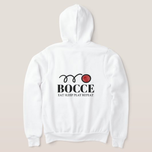 Bocce ball sport Sweat - shirt à capuche Zipped po (Couchage Retour)