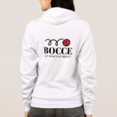 Bocce ball sport Sweat - shirt à capuche Zipped po (Dos)
