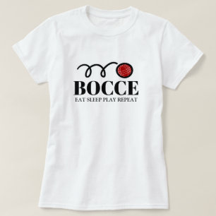 Bocce ball sport t-shirt femme pour joueur ou vent