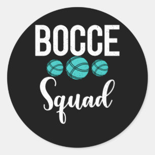Bocce Ball Squad Ronde Sticker