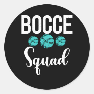 Bocce Ball Squad Ronde Sticker