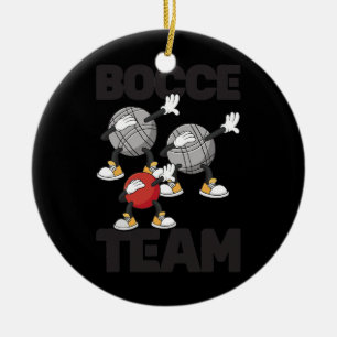 Bocce Ball Team met Jack Bocci Dab Game Keramisch Ornament