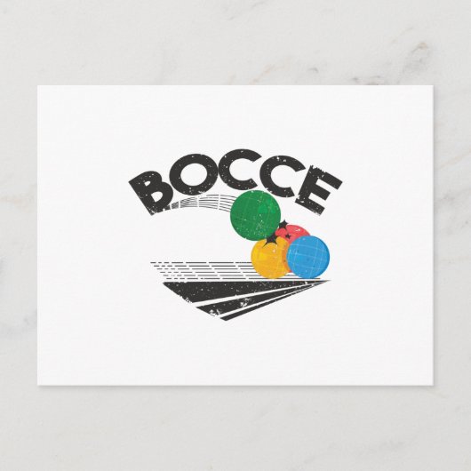 Bocce Balls Game Briefkaart (Voorkant)