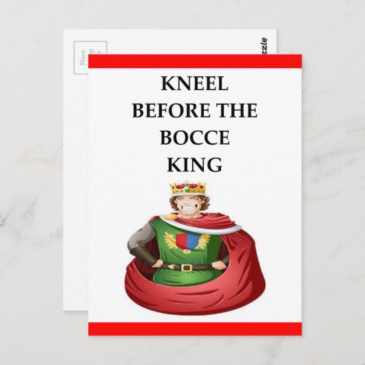 BOCCE BRIEFKAART (Voorkant / Achterkant)