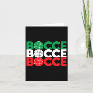 Bocce - Byll Game-liefhebber Lawn Bowling Boule Bo Kaart