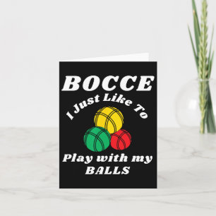 Bocce Byll Speler Leuke Humor Gezegde Kaart
