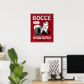 Bocce Dads Poster - Rood (Thuiskantoor)