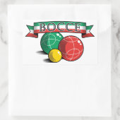 Bocce in Banner Carré Sticker (Sac)