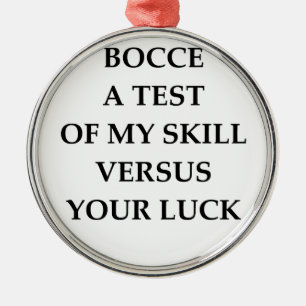 BOCCE METALEN ORNAMENT