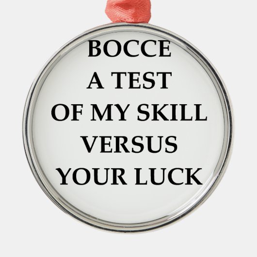 BOCCE METALEN ORNAMENT (Voorkant)