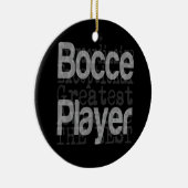 Bocce Player Extraordinaire Keramisch Ornament (Rechts)