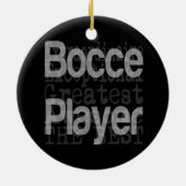 Bocce Player Extraordinaire Keramisch Ornament (Achterkant)