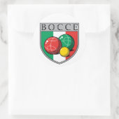 Bocce Shield Round Sticker (Sac)