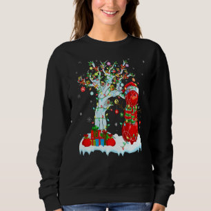 Bocce Sports Xmas Tree Lighting Snowman Bocce Chri Trui